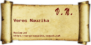 Veres Nauzika névjegykártya