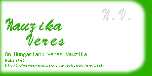 nauzika veres business card